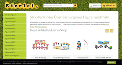 Desktop Screenshot of eierlei-shop.de