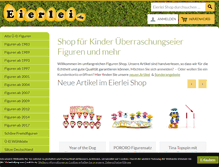 Tablet Screenshot of eierlei-shop.de